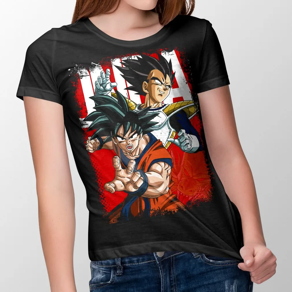 dragon-ball-preta-fem-goku-e-vegeta