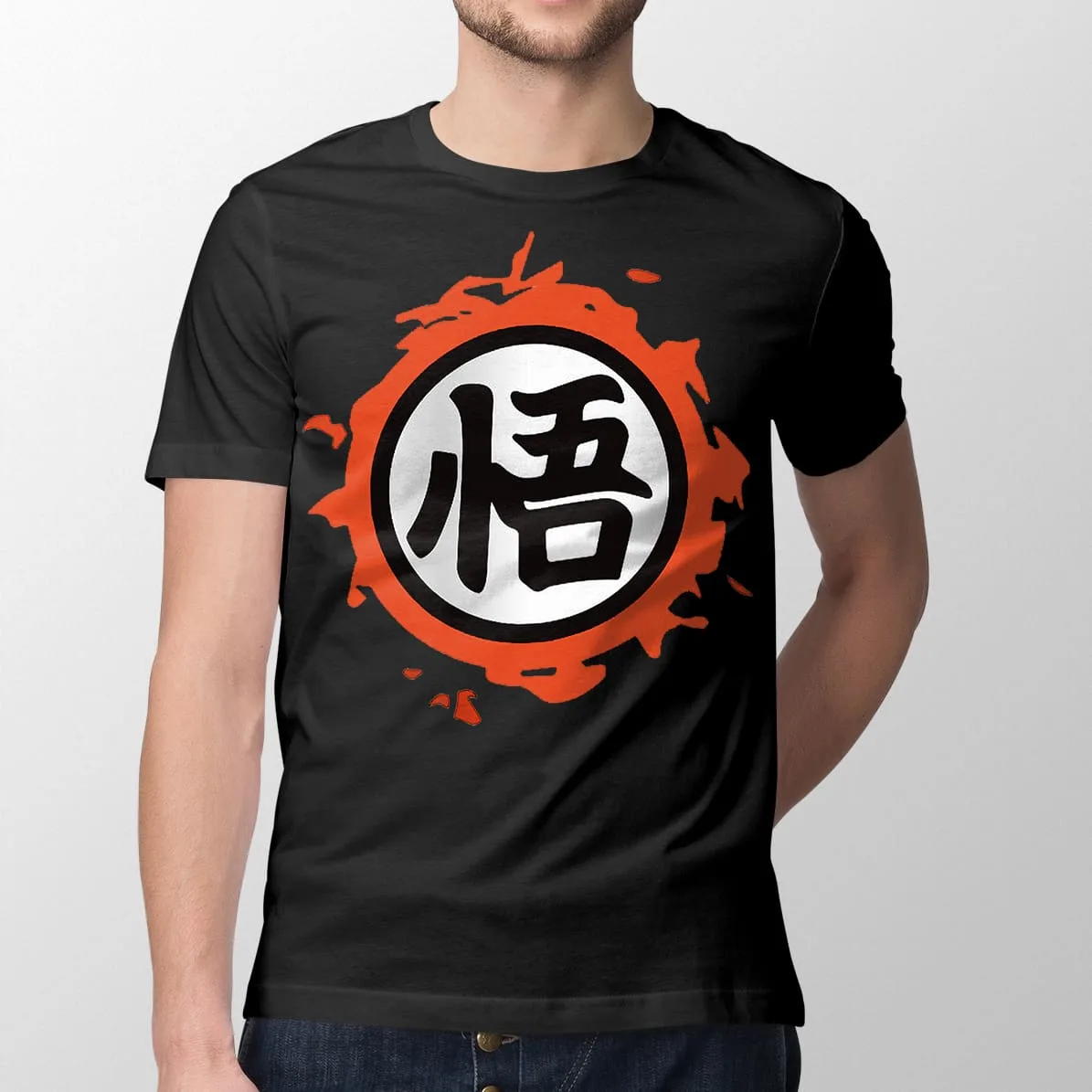 dragon-ball-preta-masc-goku-kanji